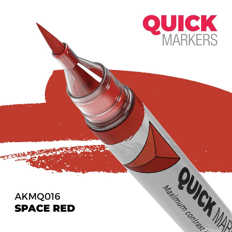 AKMQ016 Quick Markers - Space Red