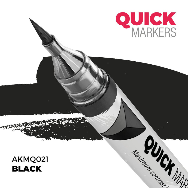 AKMQ021 Quick Markers - Black