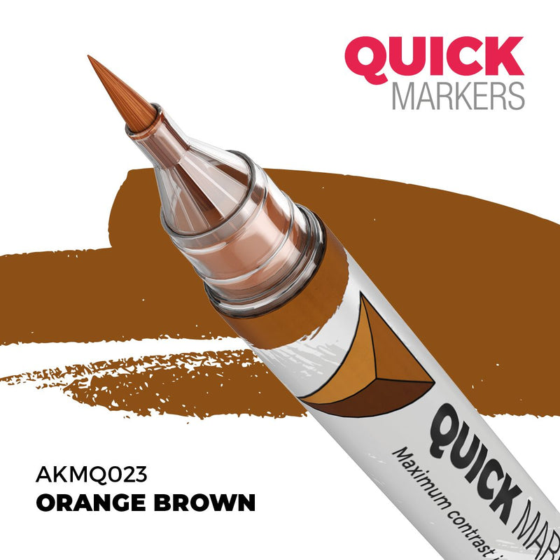 AKMQ023 Quick Markers - Orange Brown