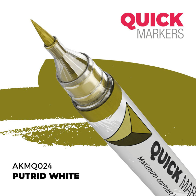 AKMQ024 Quick Markers - Putrid White
