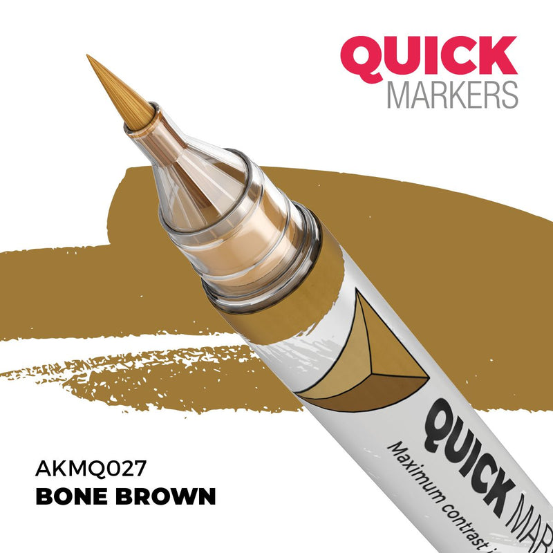 AKMQ027 Quick Markers - Bone Brown