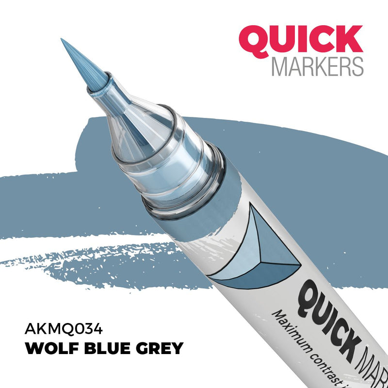 AKMQ034 Quick Markers - Wolf Blue Grey