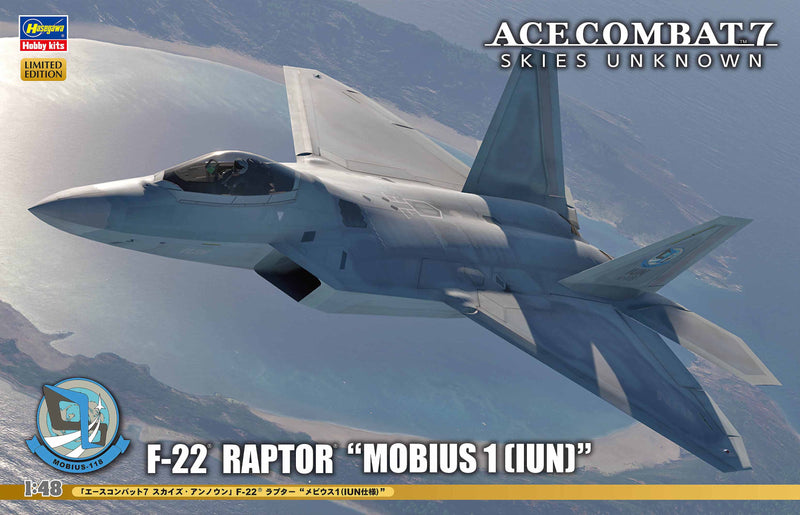 Ace Combat 7 Skies Unknown - F-22 Raptor "Mobius 1 (IUN)" 1/48