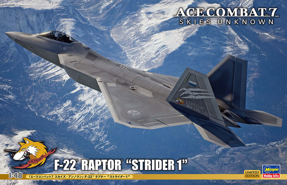 Ace Combat 7 Skies Unknown - F-22 Raptor (Strider 1) 1/48