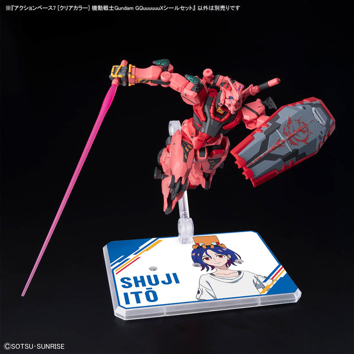 Action Base 7 (Clear Color) Mobile Suit Gundam GQuuuuuuX Stickers Set