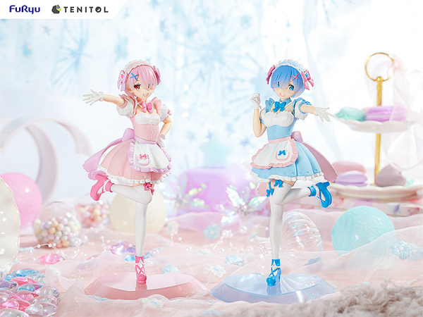 Tenitol - Yumekawa Maid Rem & Ram Set With Bonus - Re:Zero -Starting Life In Another World-