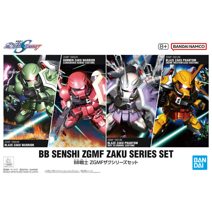 BB Senshi ZGMF Zaku Series Set