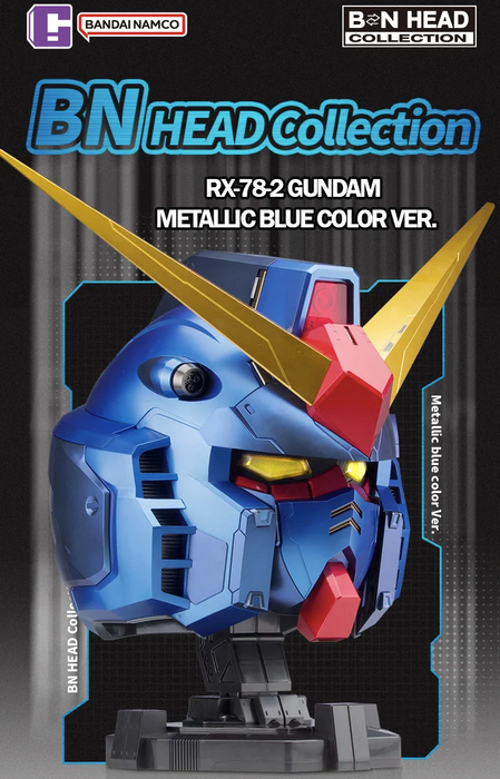 BN Head Collection - RX-78-2 Gundam Metallic Blue Color Ver.
