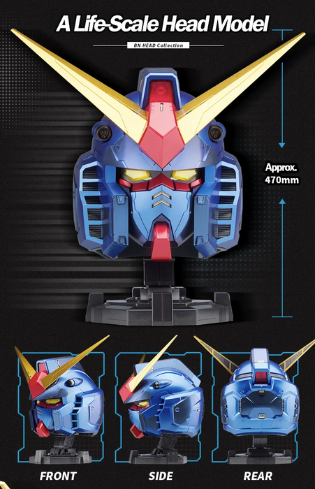BN Head Collection - RX-78-2 Gundam Metallic Blue Color Ver.
