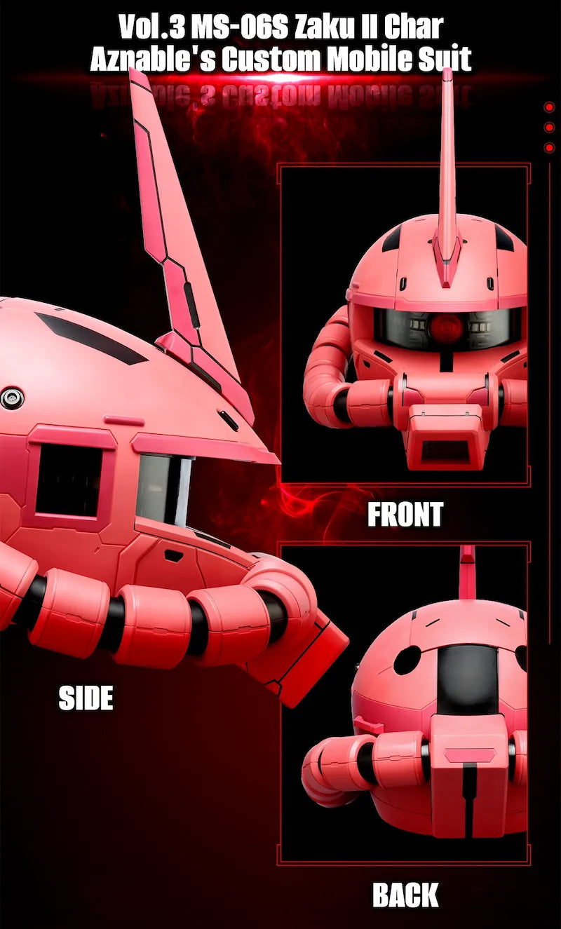 BN Head Collection - Vol. 3 MS-06S Zaku II Char Aznable's Custom