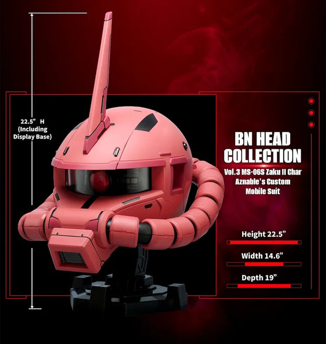 BN Head Collection - Vol. 3 MS-06S Zaku II Char Aznable's Custom