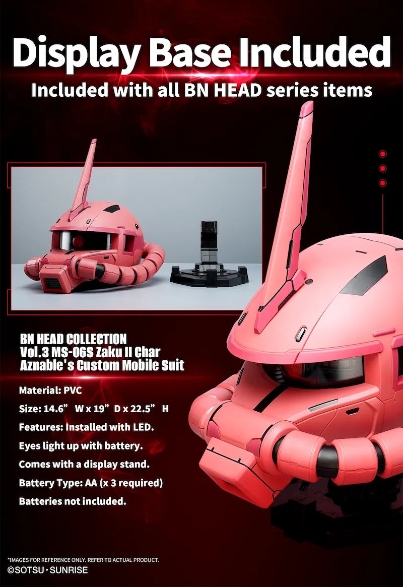 BN Head Collection - Vol. 3 MS-06S Zaku II Char Aznable's Custom