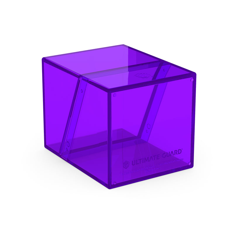 Boulder Deck Case 100+ - Clear Amethyst (Purple)