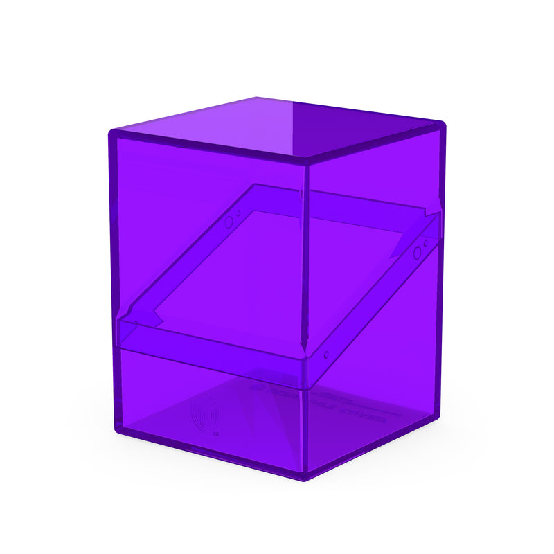 Boulder Deck Case 100+ - Clear Amethyst (Purple)