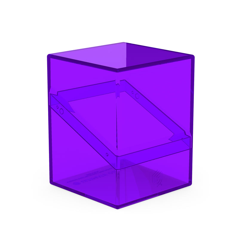 Boulder Deck Case 100+ - Clear Amethyst (Purple)