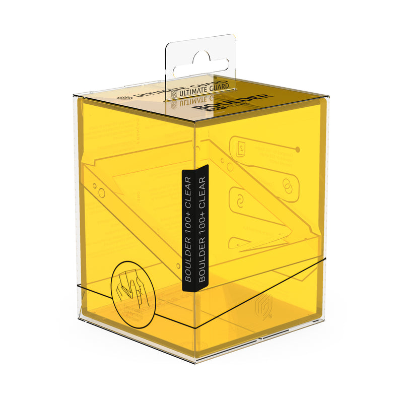Boulder Deck Case 100+ - Clear Amber (Yellow)