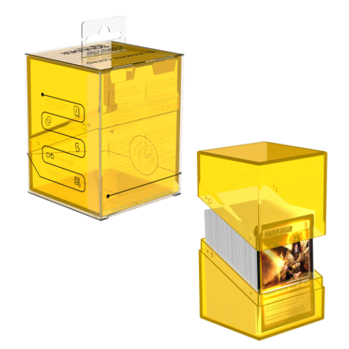 Boulder Deck Case 100+ - Clear Amber (Yellow)