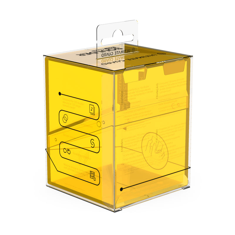 Boulder Deck Case 100+ - Clear Amber (Yellow)