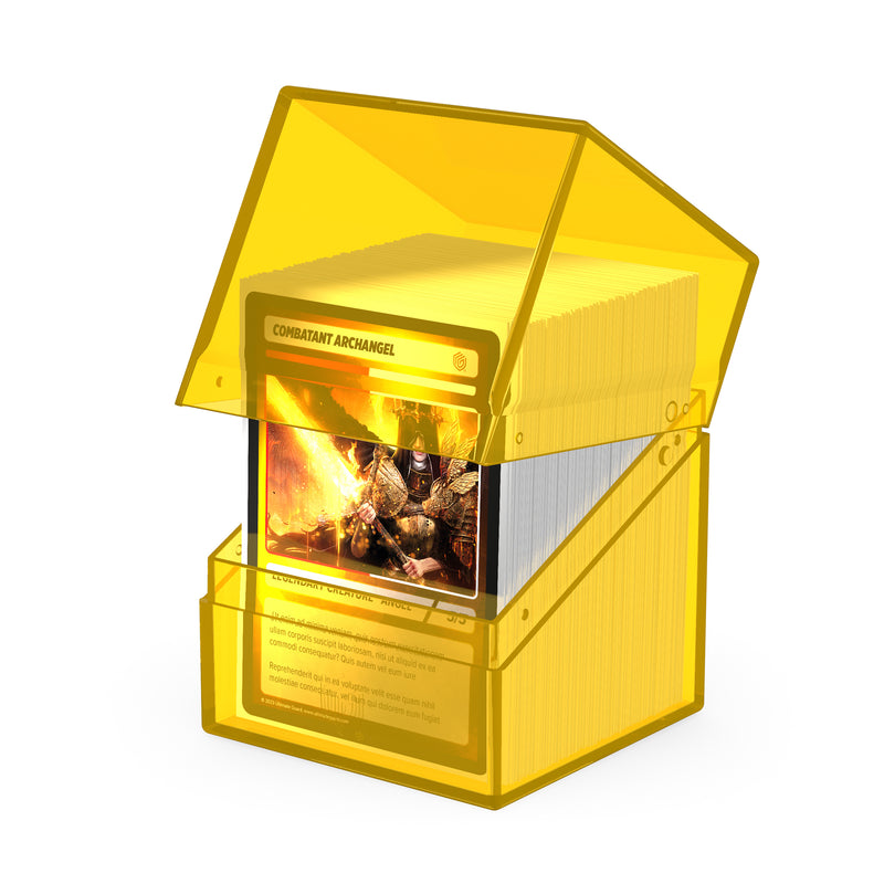 Boulder Deck Case 100+ - Clear Amber (Yellow)