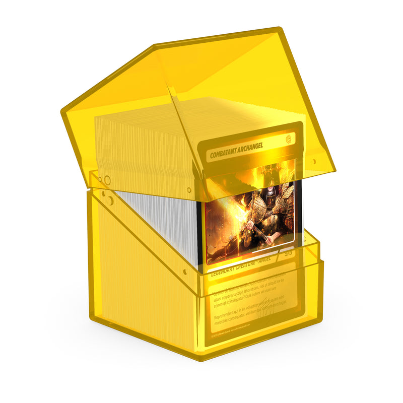 Boulder Deck Case 100+ - Clear Amber (Yellow)