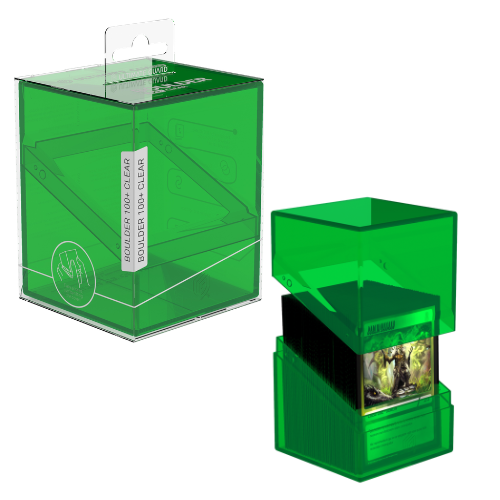 Boulder Deck Case 100+ - Clear Emerald (Green)