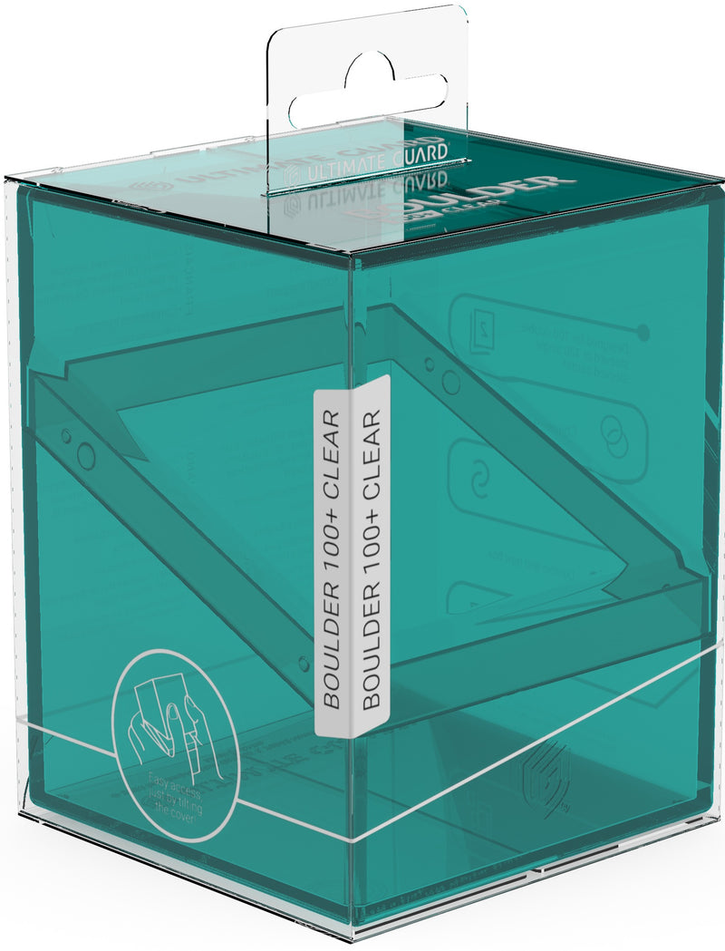 Boulder Deck Case 100+ - Clear Malachite (Teal)