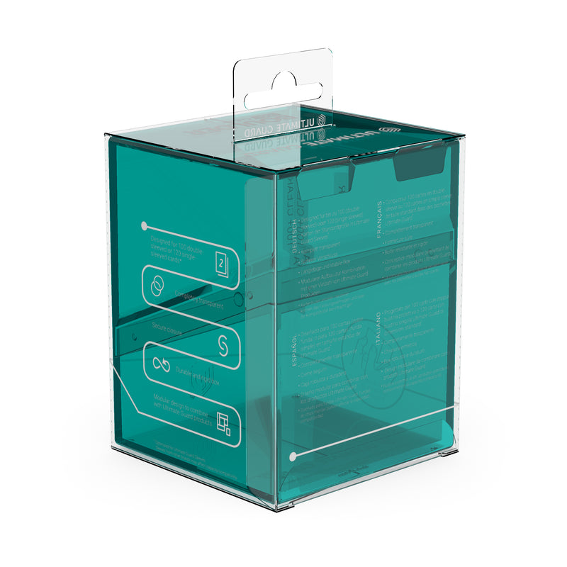 Boulder Deck Case 100+ - Clear Malachite (Teal)
