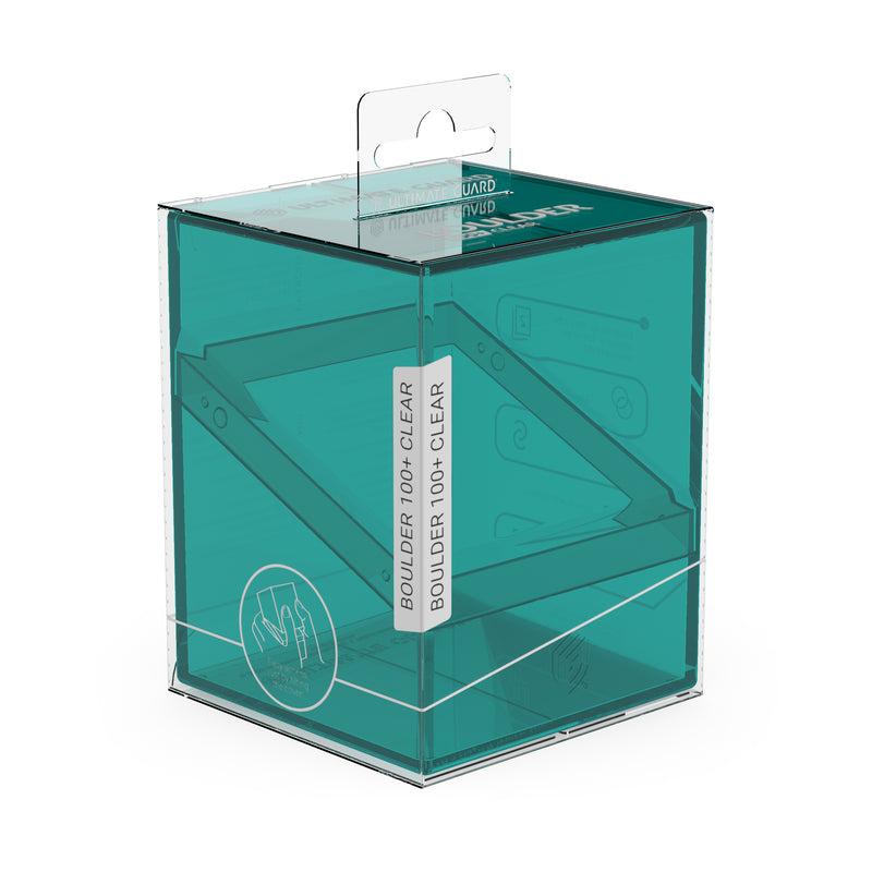 Boulder Deck Case 100+ - Clear Malachite (Teal)