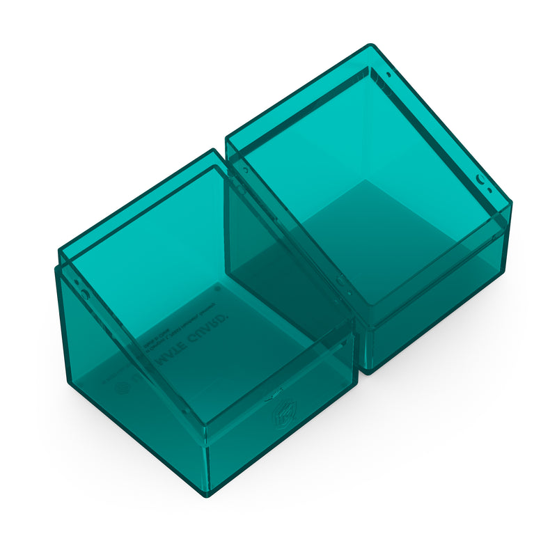 Boulder Deck Case 100+ - Clear Malachite (Teal)