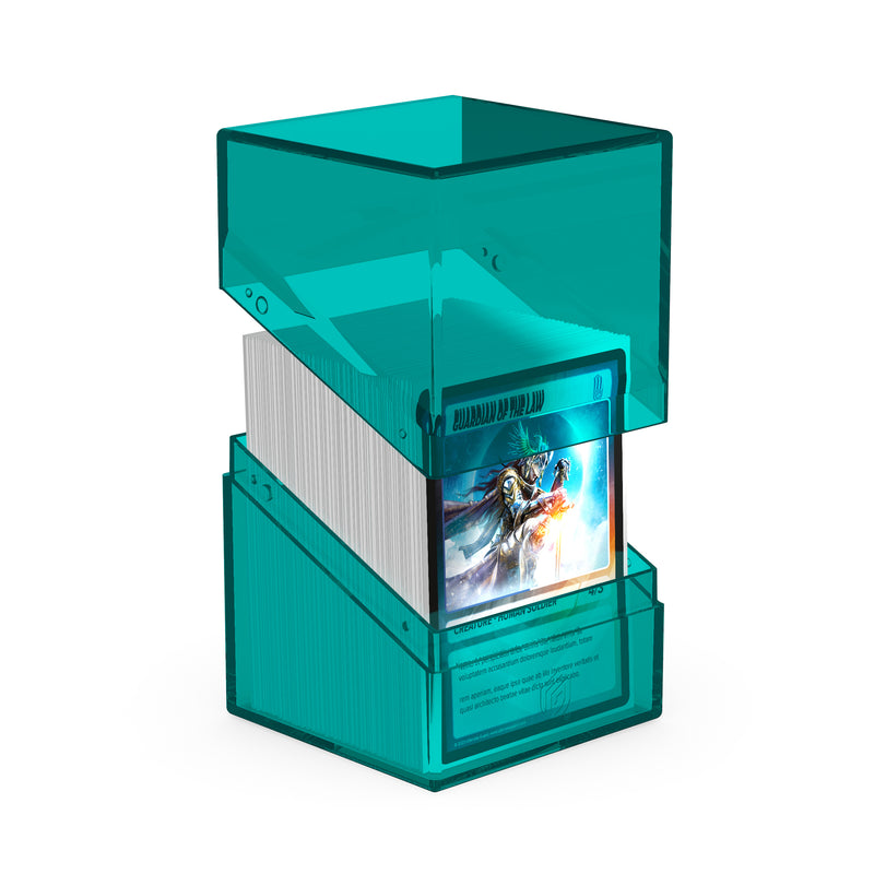 Boulder Deck Case 100+ - Clear Malachite (Teal)