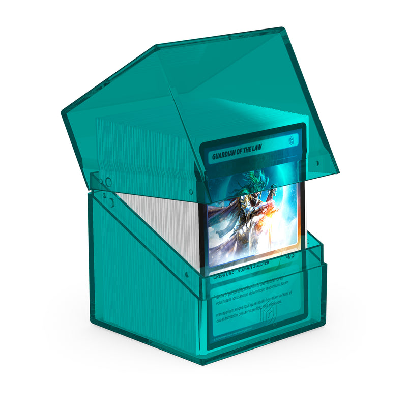 Boulder Deck Case 100+ - Clear Malachite (Teal)