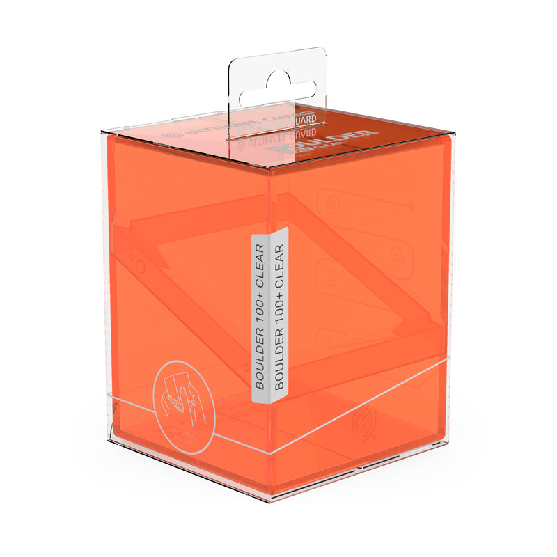 Boulder Deck Case 100+ - Clear Poppy Topaz (Orange)