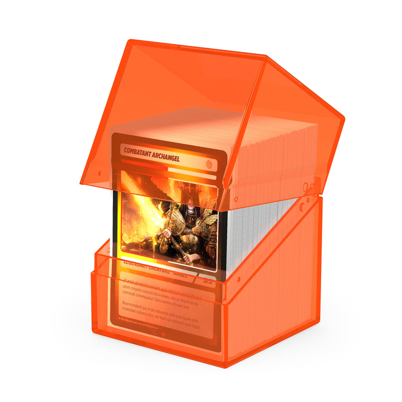 Boulder Deck Case 100+ - Clear Poppy Topaz (Orange)