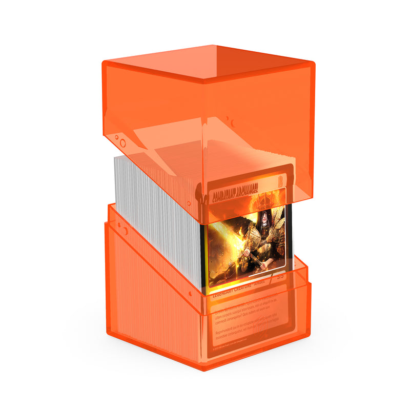 Boulder Deck Case 100+ - Clear Poppy Topaz (Orange)