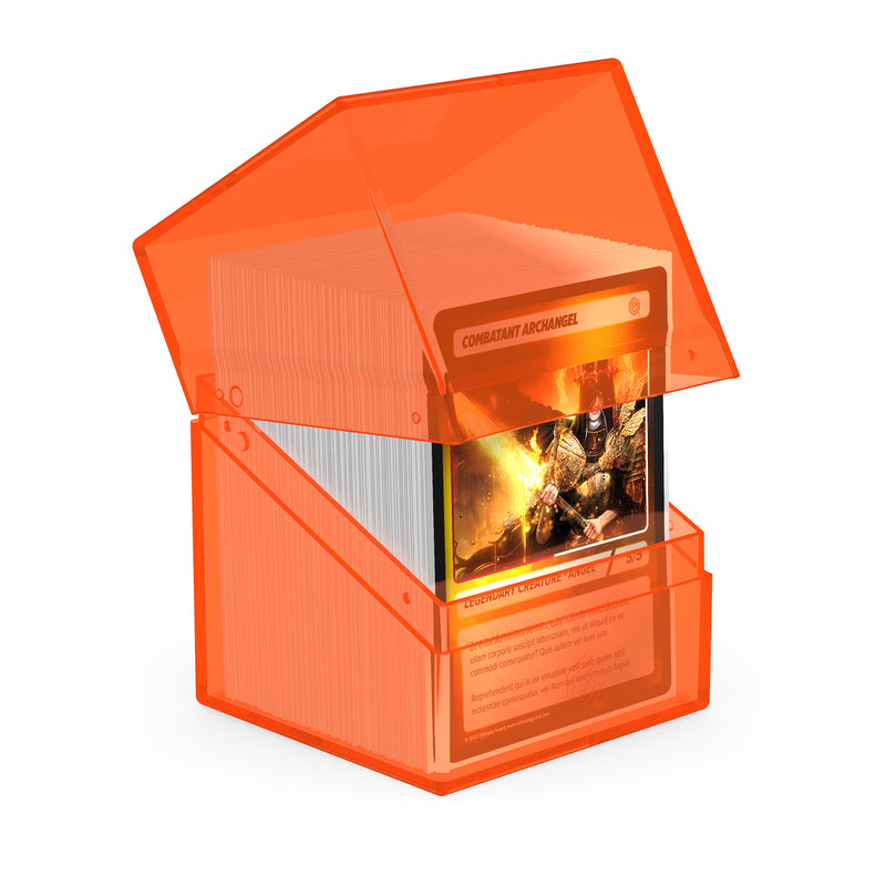 Boulder Deck Case 100+ - Clear Poppy Topaz (Orange)