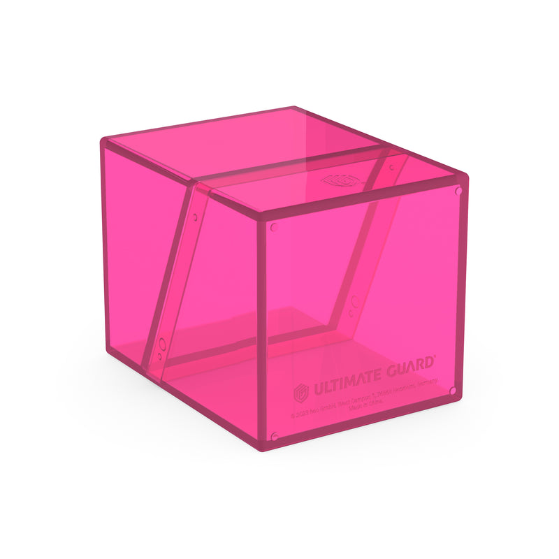 Boulder Deck Case 100+ - Clear Rhodonite (Pink)