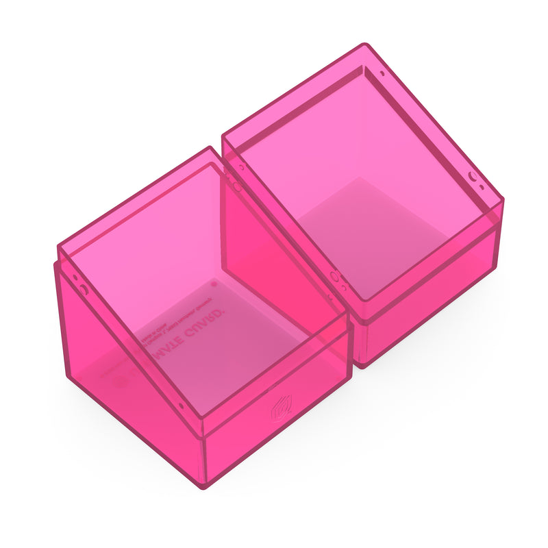 Boulder Deck Case 100+ - Clear Rhodonite (Pink)