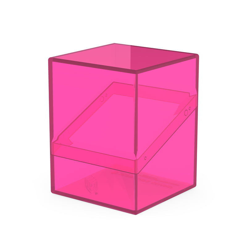 Boulder Deck Case 100+ - Clear Rhodonite (Pink)