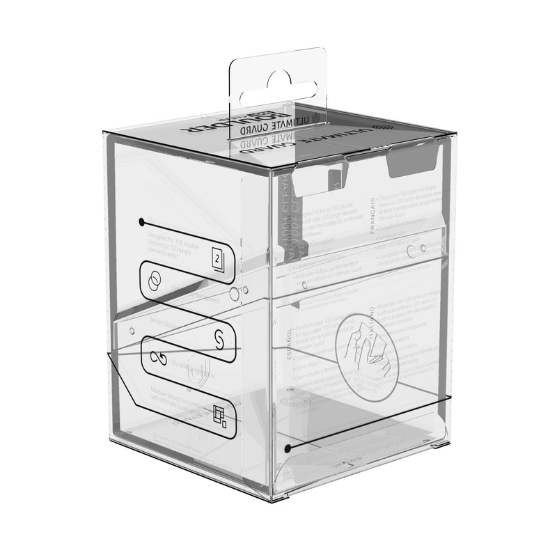Boulder Deck Case 100+ Standard Cards - Clear Transparent