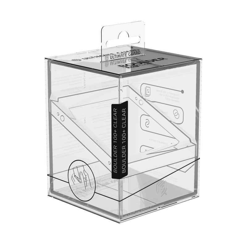 Boulder Deck Case 100+ Standard Cards - Clear Transparent