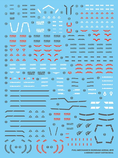 G-Rework Decal - [Full Mechanics] Gundam Aerial