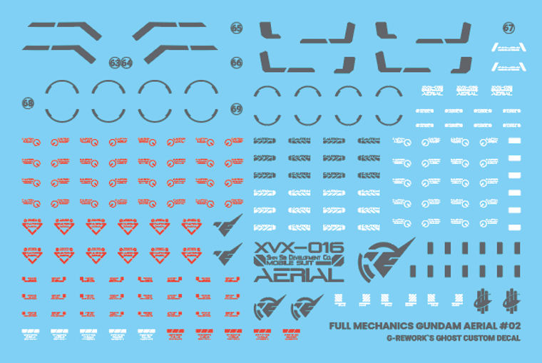 G-Rework Decal - [Full Mechanics] Gundam Aerial