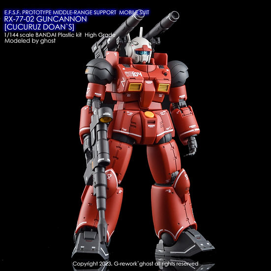 G-Rework Decal - [HG] RX-77-02 Guncannon [Cucuruz Doan's]