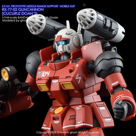 G-Rework Decal - [HG] RX-77-02 Guncannon [Cucuruz Doan's]