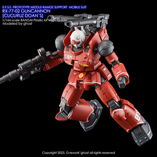 G-Rework Decal - [HG] RX-77-02 Guncannon [Cucuruz Doan's]