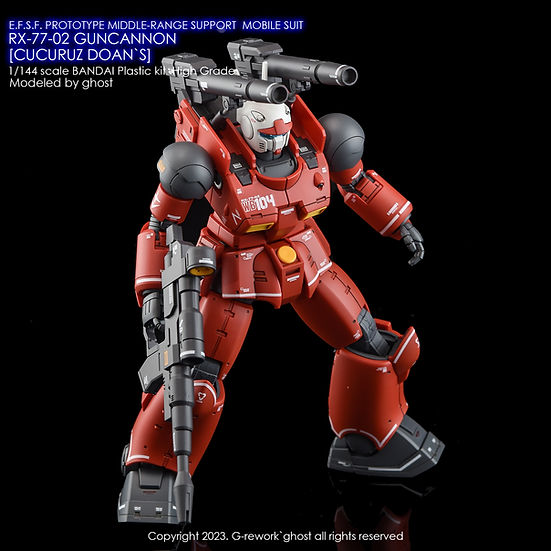 G-Rework Decal - [HG] RX-77-02 Guncannon [Cucuruz Doan's]