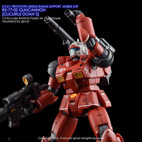 G-Rework Decal - [HG] RX-77-02 Guncannon [Cucuruz Doan's]