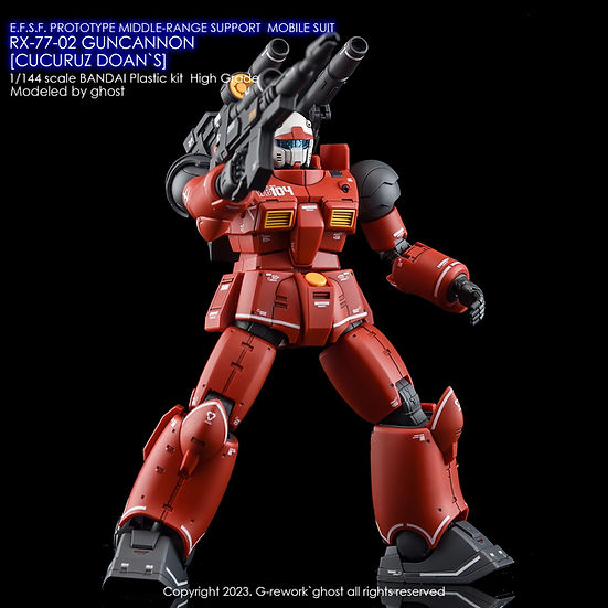 G-Rework Decal - [HG] RX-77-02 Guncannon [Cucuruz Doan's]