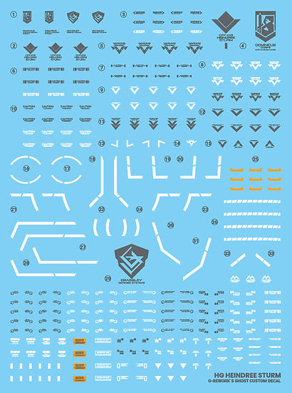 G-Rework Decal - [HG] [WFM] Heindree Sturm