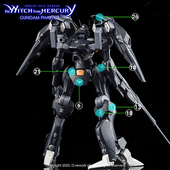 G-Rework Decal - [HG] [Witch From Mercury] Gundam Pharact